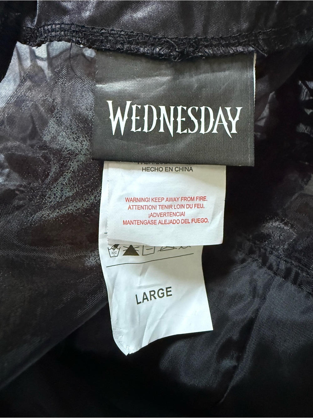 NWOT Child Large Wednesday Addams Prom Dress Halloween Costume Rave’N Dance - Picture 4 of 16